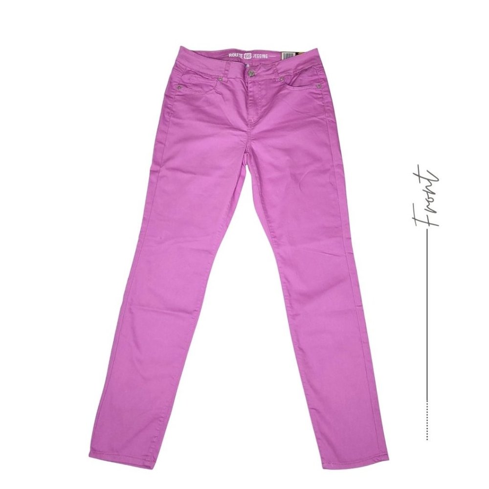 PINK MID RISE JEGGINGS FOR WOMEN
